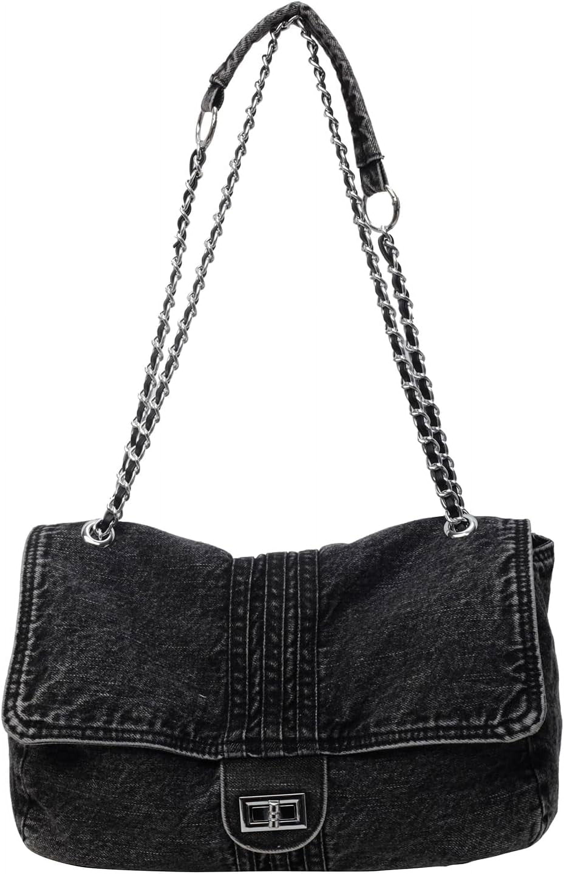 Denim Crossbody Bag, Jean Purses for Women Denim Clutch Purses and Handbags