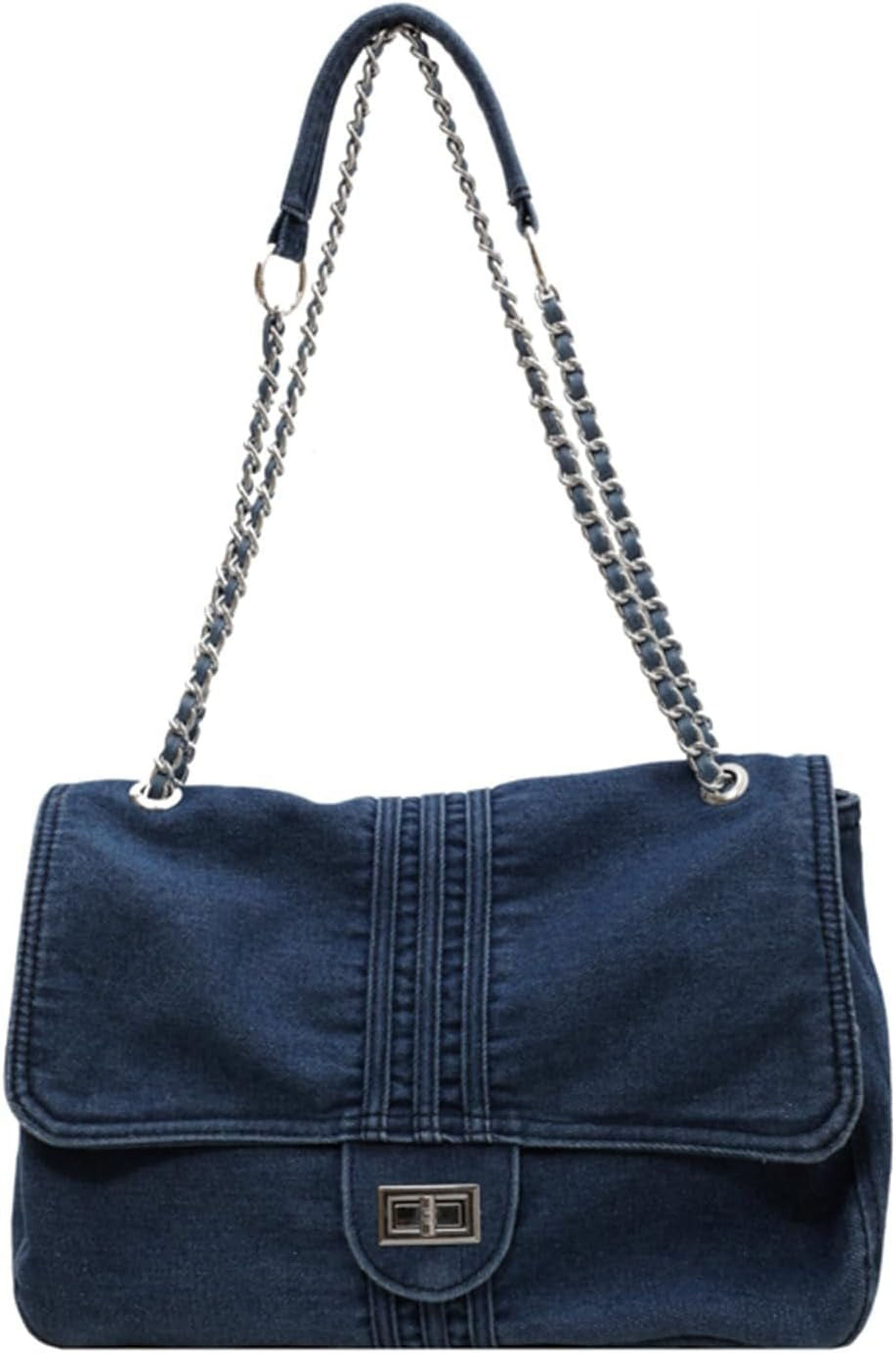 Denim Crossbody Bag, Jean Purses for Women Denim Clutch Purses and Handbags