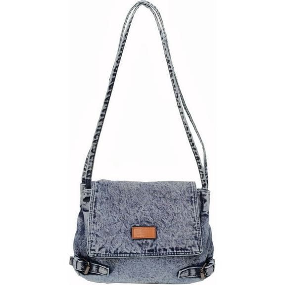 Denim Crossbody Bag for Women，Jean Messenger Purse Shoulder with Adjustable Strap