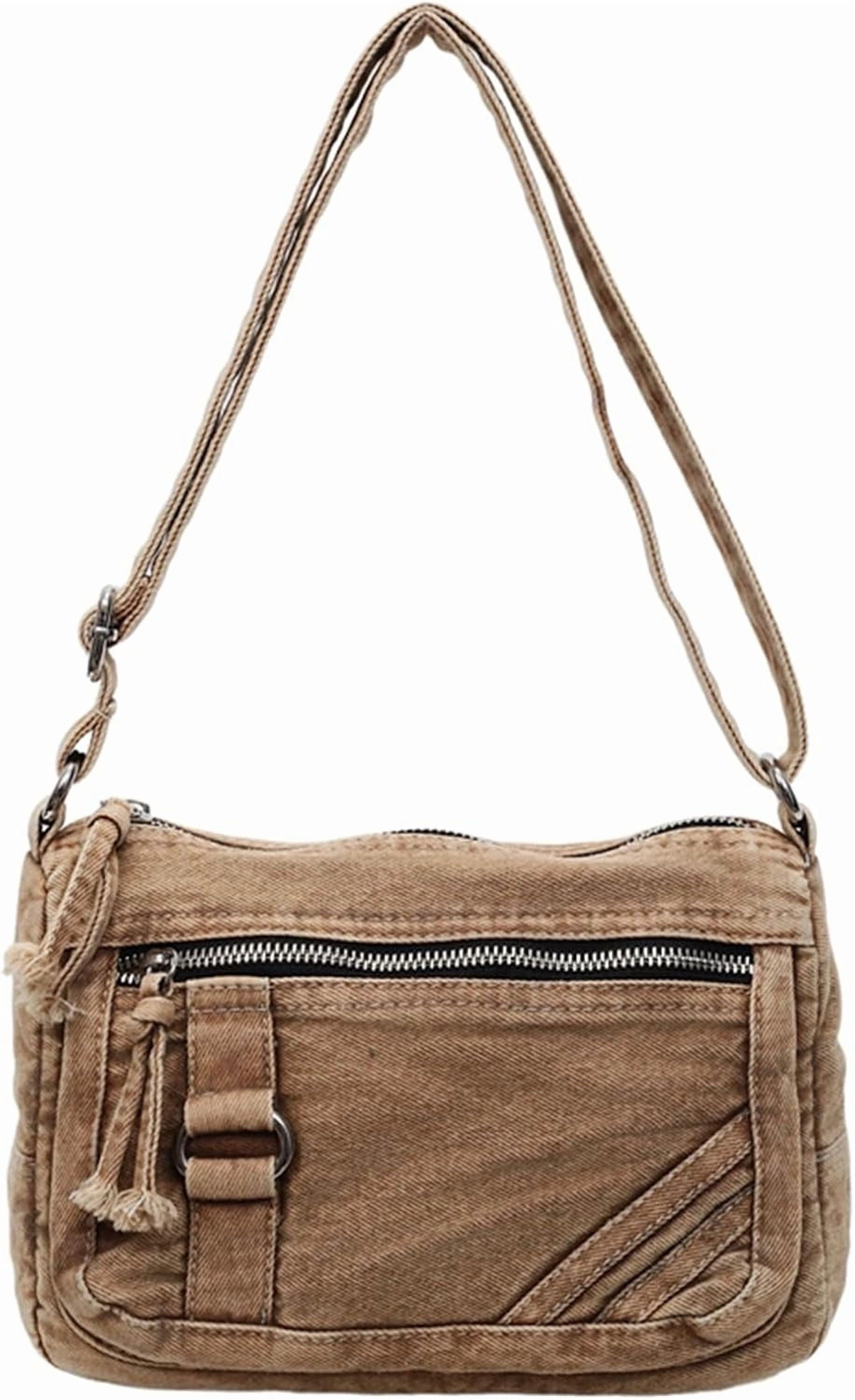 Denim Crossbody Bags for Women Small Jean Purse Casual Denim Shoulder Bag Handbag