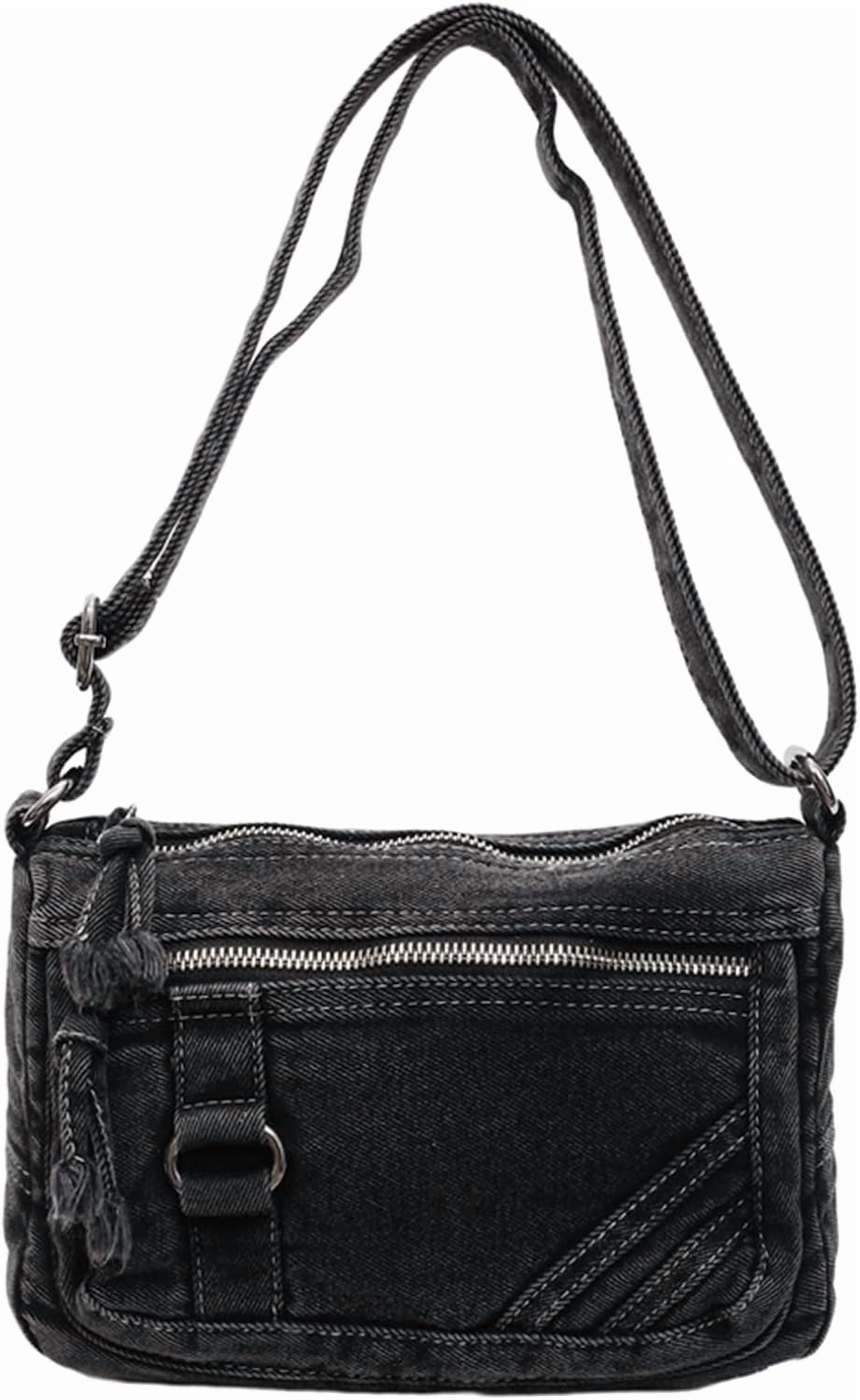 Denim Crossbody Bags for Women Small Jean Purse Casual Denim Shoulder Bag Handbag