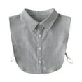 thumbnail image 1 of Denim Detachable Dickey Collar Half Shirts Blouse False Top for Women Girls Medium Dress Shirt Women Dressy Women Shirts Button up Shirts Girl Apparel Detachable Colla Colla Clip Half Shirts, 1 of 3