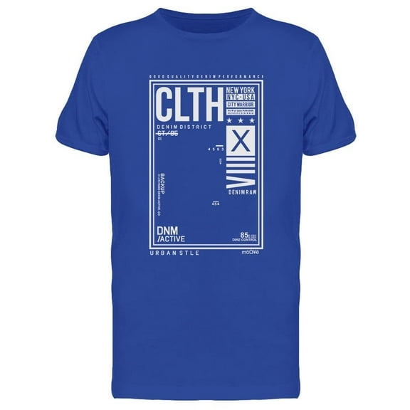 Denim District Design T-Shirt Men -Image by Shutterstock, Male XX-Large