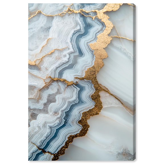 Denim Dreams II Canvas Geode Wall Decor by Art Remedy, Gallery Wrapped, 16 x 24