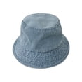 thumbnail image 1 of Denim Fisherman Hat Wide Brim Lightweight Summer Bucket Hat for Men Women, 1 of 5