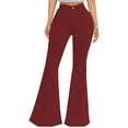 thumbnail image 1 of Denim Flare Pants for Women High Waist Stretchy Jeans Bell Bottoms, 1 of 3