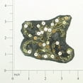 thumbnail image 1 of Denim Gold Scroll Fashion Applique/Patch, 1 of 1