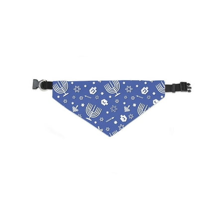 Denim Hanukkah Seamless Pattern Bandana -Image by Shutterstock, x-Large