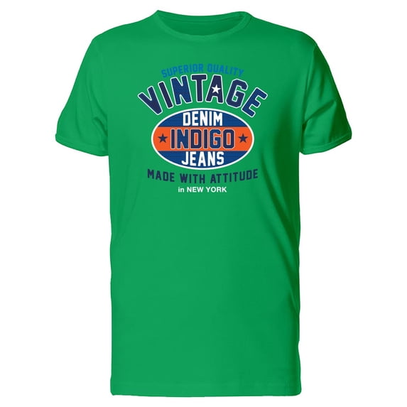 Denim Indigo Jeans Logo Tee Men's - Men T-Shirt, 2XL