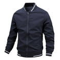 thumbnail image 1 of Denim Jacket For Men Loose Sports Casual Bussiness Full Zip Mens Jackets Y2K,Blue,3XL, 1 of 3
