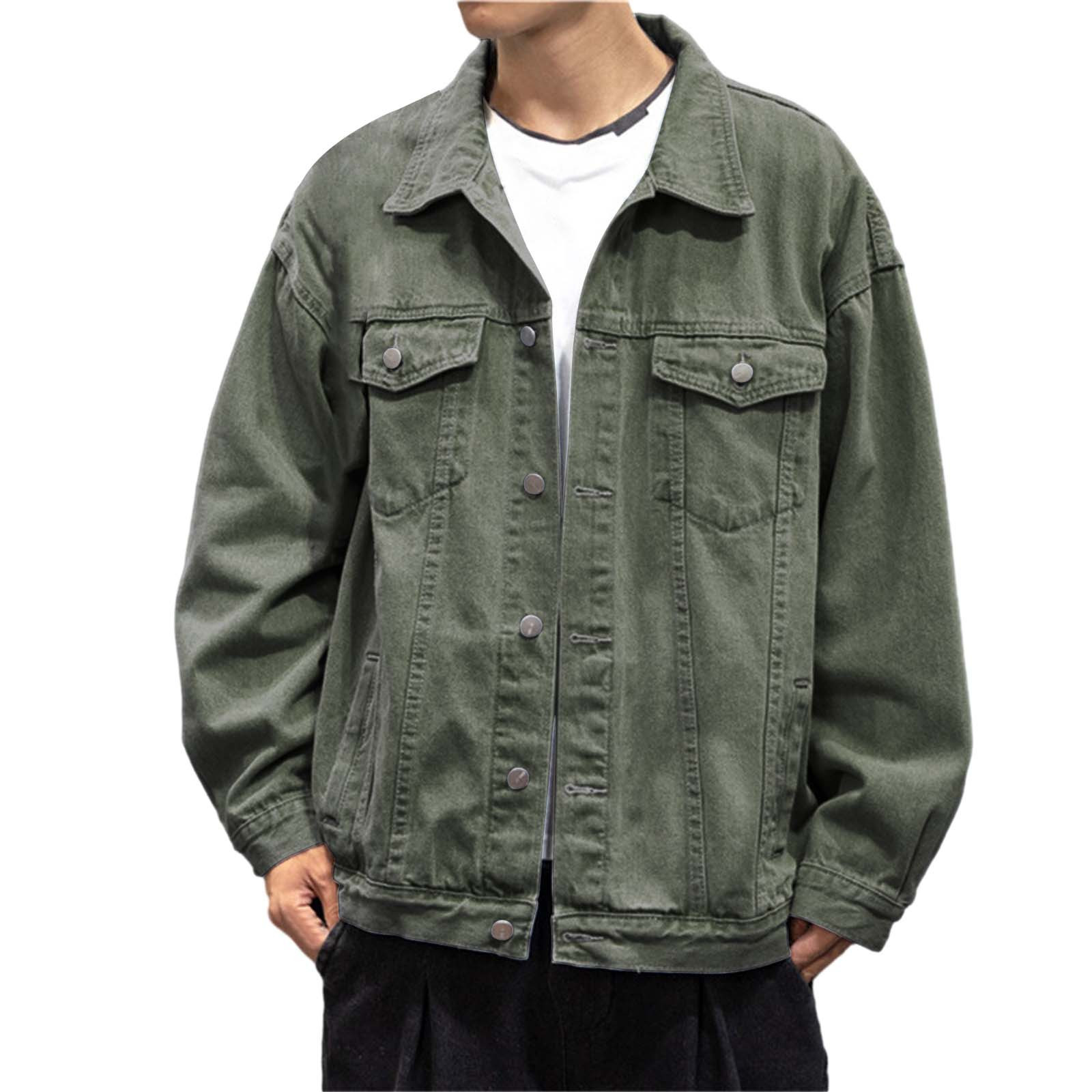 Colored denim jackets mens outlet