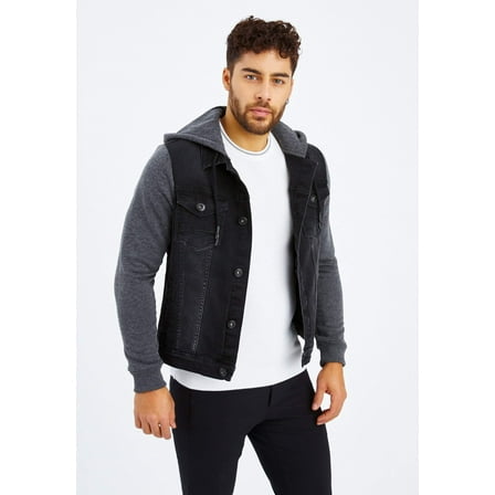 Denim Jacket With Hood