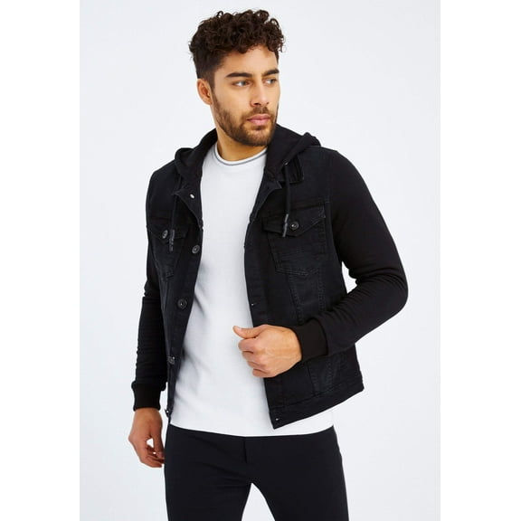 Denim Jacket With Hood