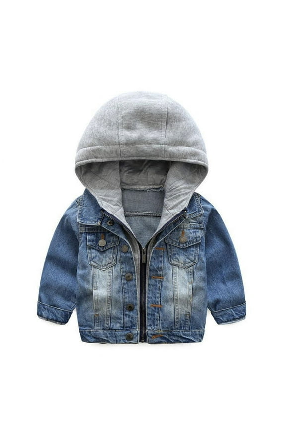 Denim Jacket With Hood