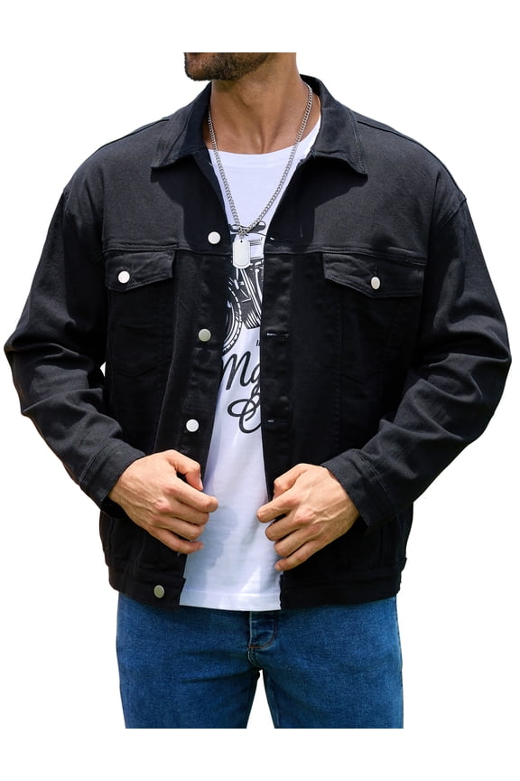 Denim Jackets for Men Trucker Jean Jacket Unlined Coats Spring Fall Outfits