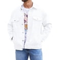 thumbnail image 1 of Denim Jackets for Men Trucker Jean Jacket Unlined Coats Spring Fall Outfits(White,XS), 1 of 8