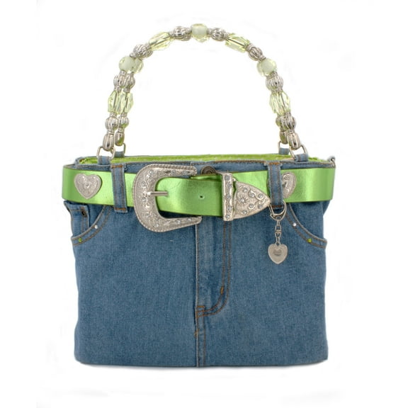 Denim Jean Purse w/ Belt Buckle - BG-BJ119MLM