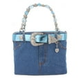 thumbnail image 1 of BAG1999 Hard-Shell Denim Purse, Blue, 1-Piece - BG-BJ119MTQ, 1 of 3