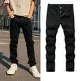 thumbnail image 1 of Denim Jeans for Boys Boys Slim Fit Black Pants for Kids Back to School Clothes Kids Boy Pants Size 6-7 Years, 1 of 9