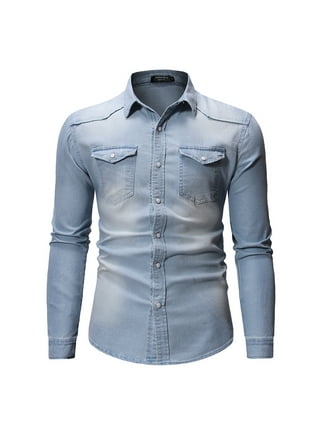 Men's Denim Work Shirts