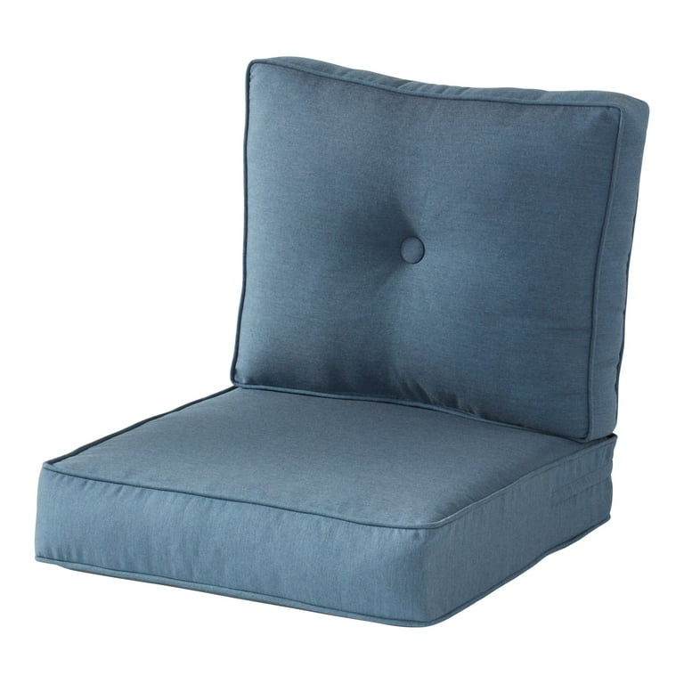 Denim Outdoor Sunbrella Fabric 2 Piece Deep Seat Cushion Set by Greendale Home Fashions