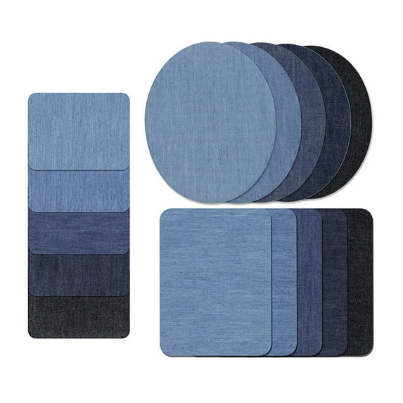 Denim Patch Patch Denim Iron on Jean Patches No-Sew Shades Assorted Cotton Jeans Repair