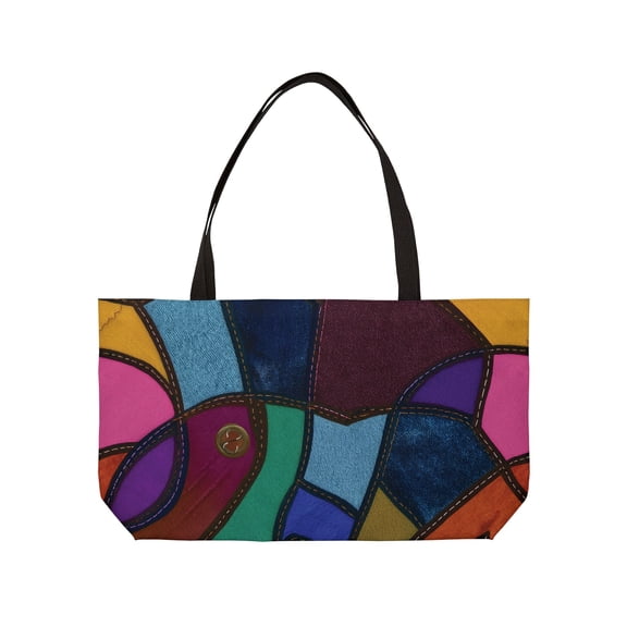 Denim Print Yoga Bag High-Quality 100% Spun Polyester 24x13 Canvas Gym Bag 36