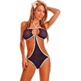 thumbnail image 1 of Denim Pucker Back Monokini, 1 of 2