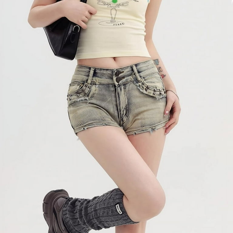 Extra short jeans womens on sale