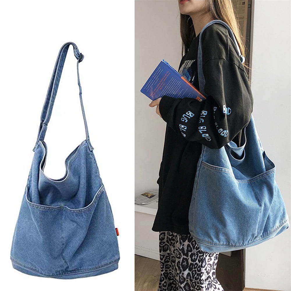 Denim Blue Jeans Shoulder Bag Women's Hand Bag