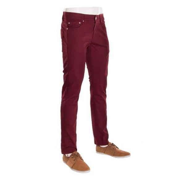 Denim Skinny Stretch Jeans - Burgundy Case of 24