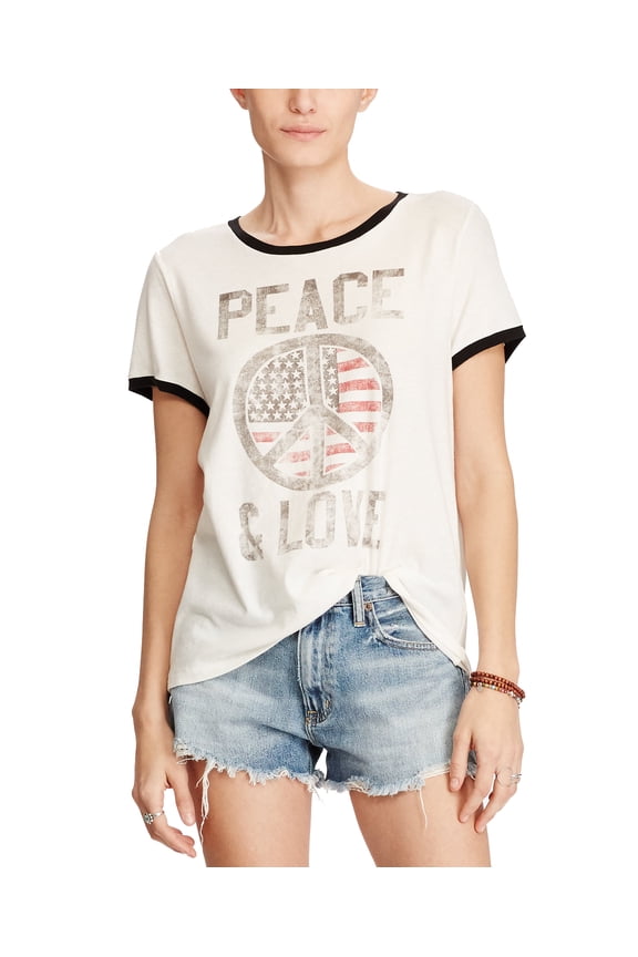 Denim Supply Ralph Lauren Graphic Print Cotton T Shirt