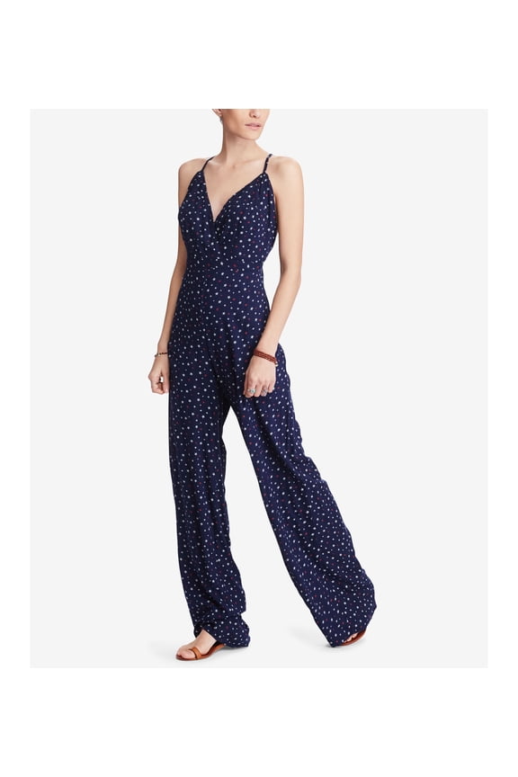 Denim Supply Ralph Lauren Printed Jumpsuit Blue 4