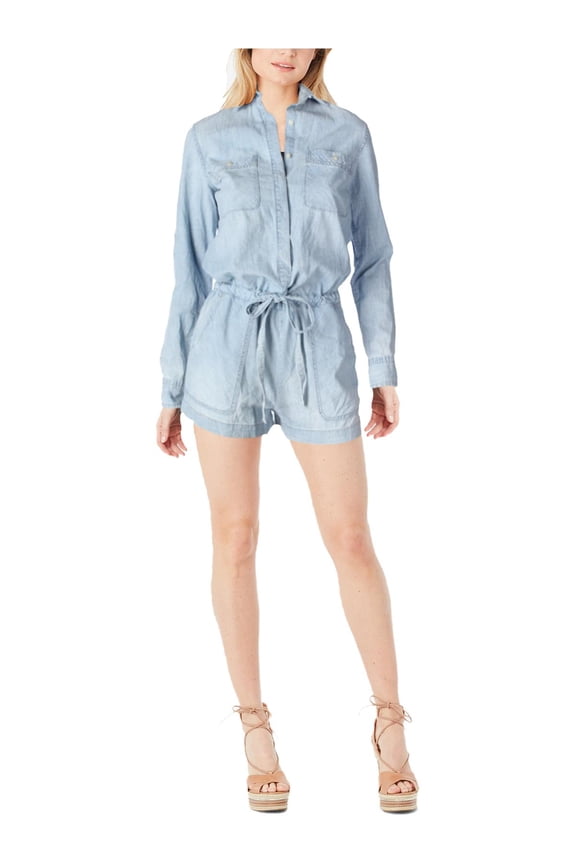 Denim & Supply Ralph Lauren Womens Chambray Long Sleeves Romper