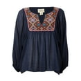 thumbnail image 1 of Denim & Supply Women's Embroidered Peasant Top, 1 of 2