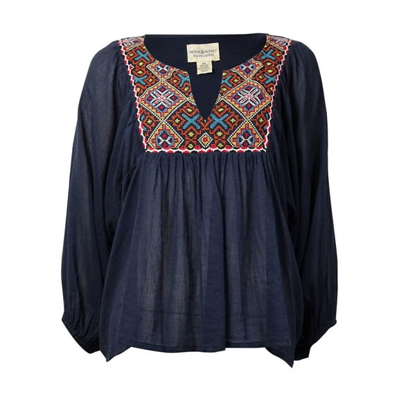 Denim & Supply Women's Embroidered Peasant Top