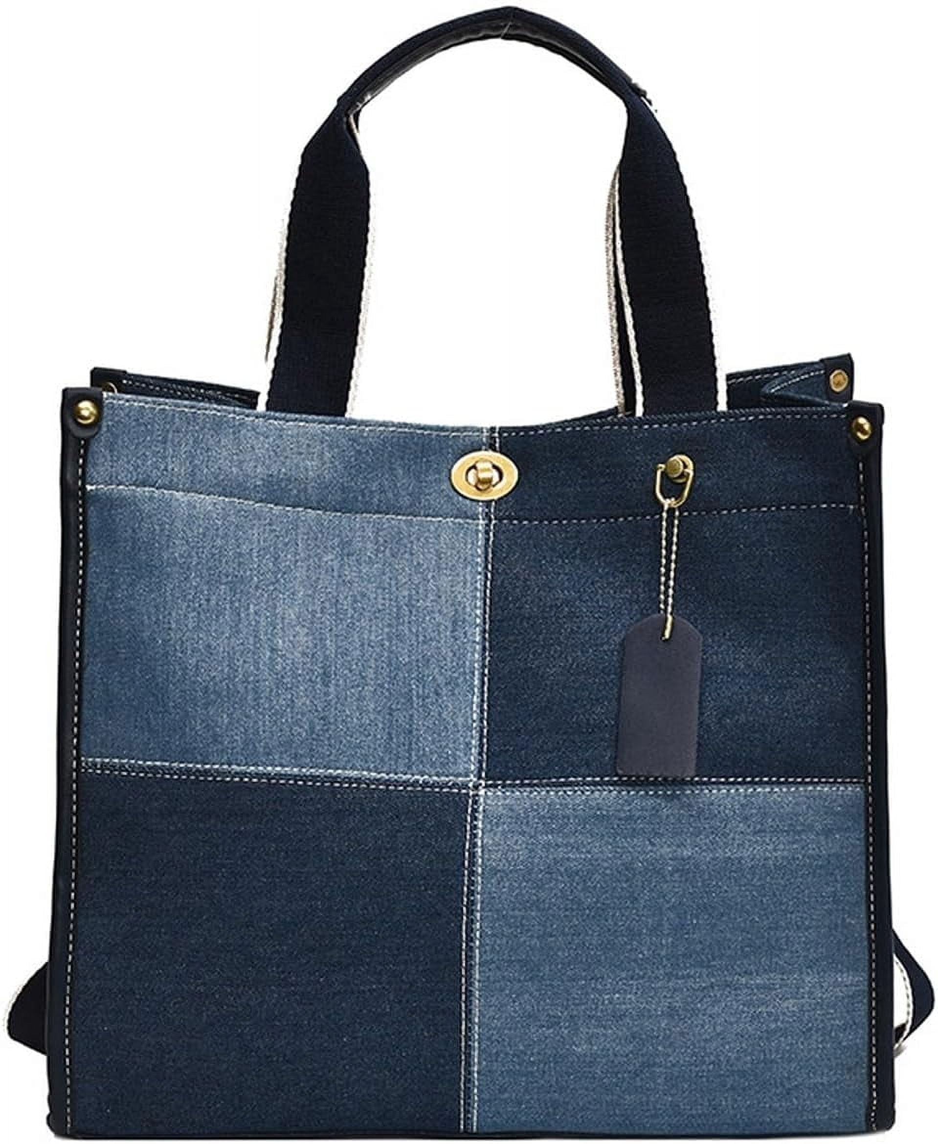 Denim Tote Bag Women Large Shoulder Bag Vintage Satchels Bag Cute Hobo Bags Casual Work Travel College Tote Handbag 2024