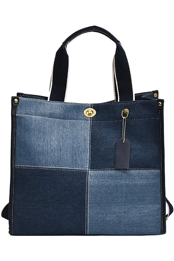 Denim Tote Bag Women Large Shoulder Bag Vintage Satchels Bag Cute Hobo Bags Casual Work Travel College Tote Handbag 2024