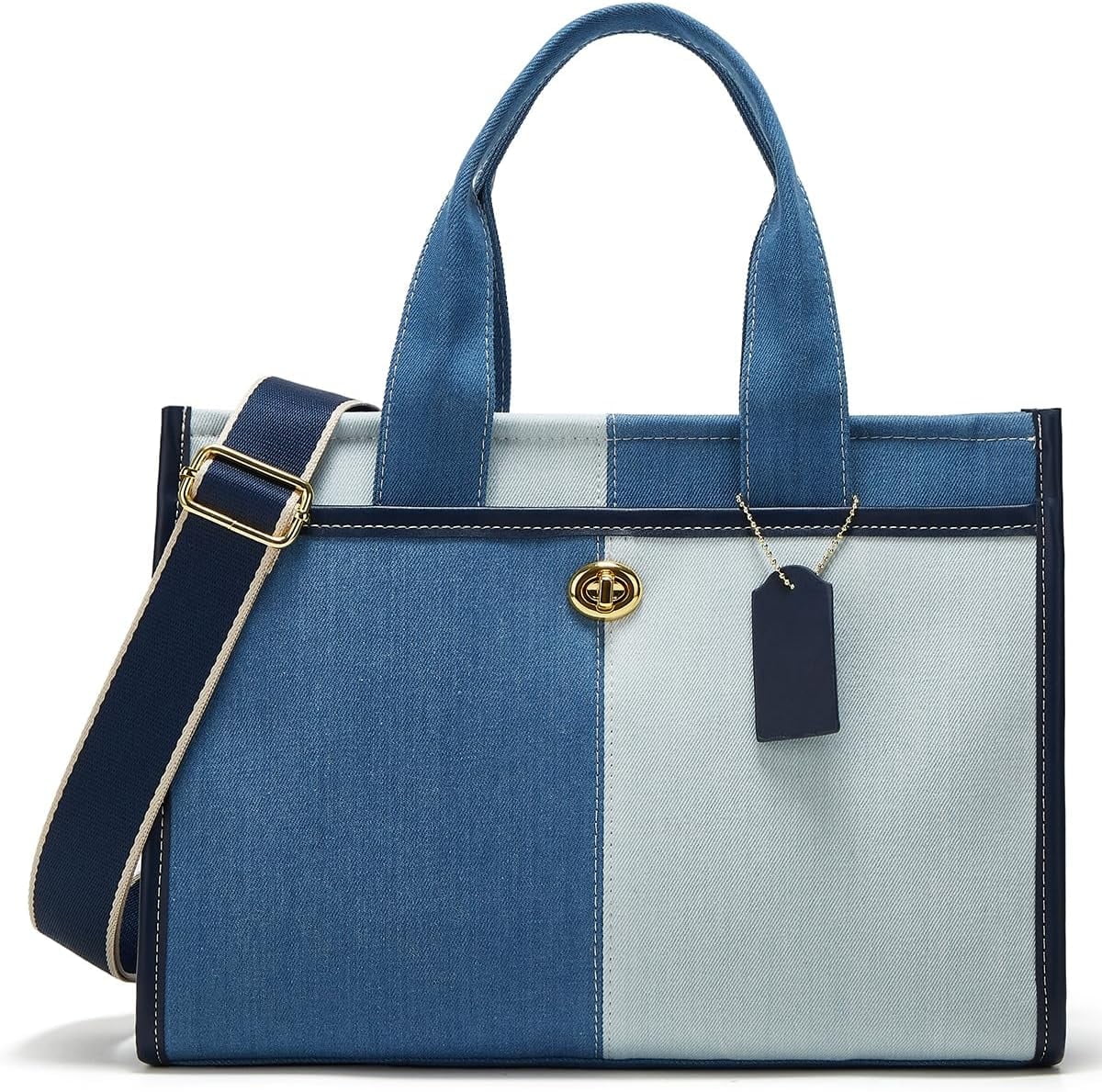 Denim Tote Bag Women Large Shoulder Bag Vintage Satchels Bag Cute Hobo Bags Casual Work Travel College Tote Handbag 2024