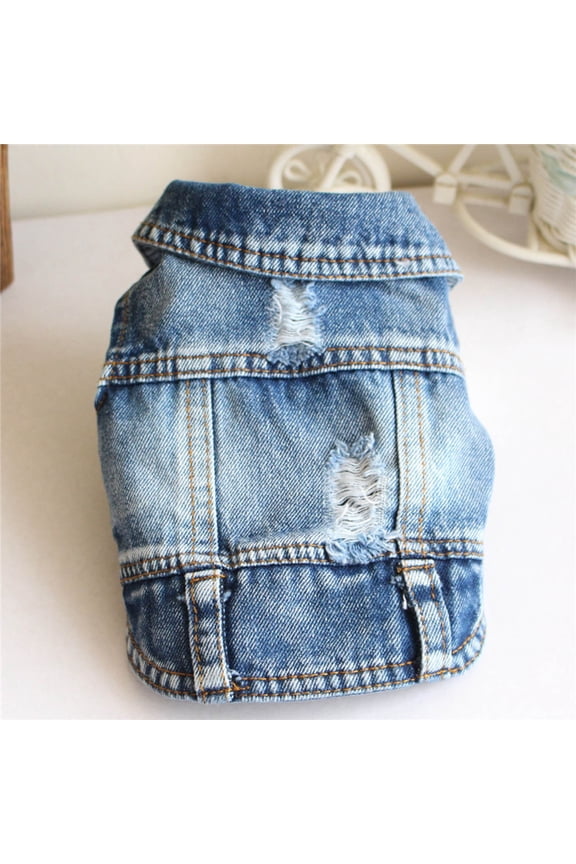 Denim Vest For And Cats Fashionable Apparel With Adjustable Straps And Comfortable Fit