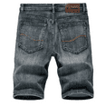 thumbnail image 1 of Denim shorts men's five-point pants summer thin pants straight casual and comfortable, 1 of 3