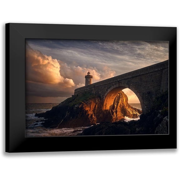 Denis 14x11 Black Modern Framed Museum Art Print Titled - Under The Bridge