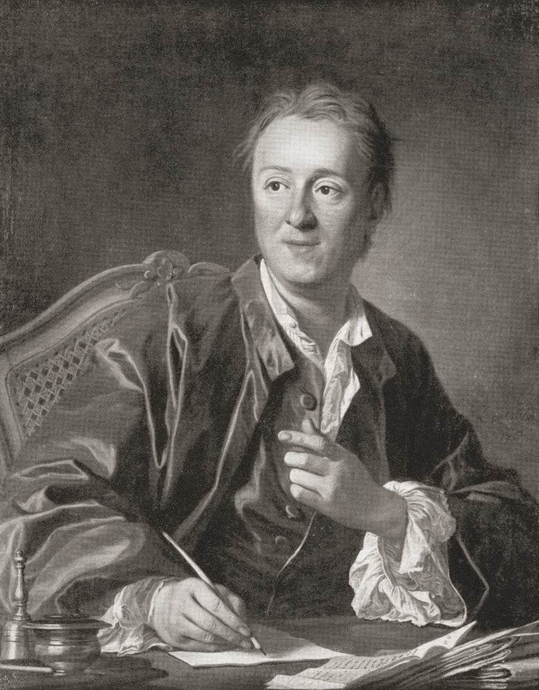Denis Diderot 1713 Canvas Art - Ken Welsh Design Pics (12 x 16)