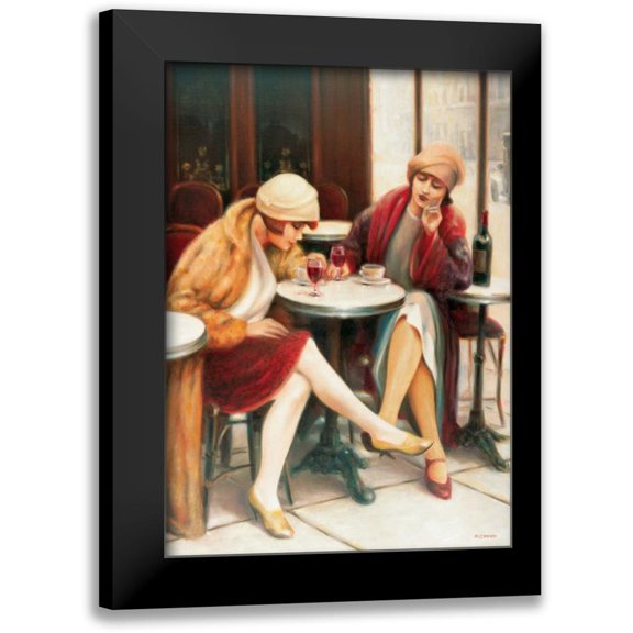 Denis, E 11x14 Black Modern Framed Museum Art Print Titled - Cafe II