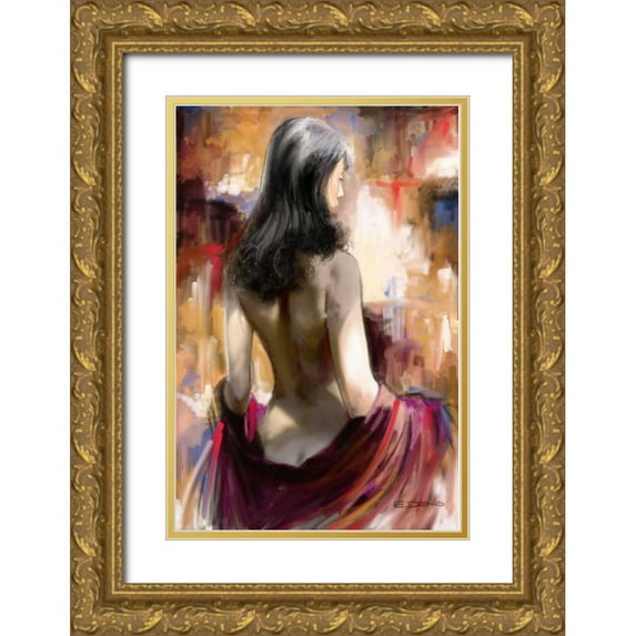 Denis, E 11x14 Gold Ornate Wood Framed with Double Matting Museum Art Print Titled - Attractive IV