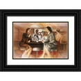 thumbnail image 1 of Denis, E 18x13 Black Ornate Wood Framed with Double Matting Museum Art Print Titled - Bar conversations V, 1 of 4