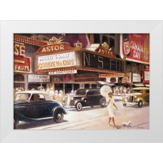 Denis, E 32x24 White Modern Wood Framed Museum Art Print Titled - Los Angeles I
