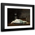 thumbnail image 1 of Denis Pierre Bergeret 14x12 Black Modern Framed Museum Art Print Titled - Still Life with Asparagus, 1 of 5