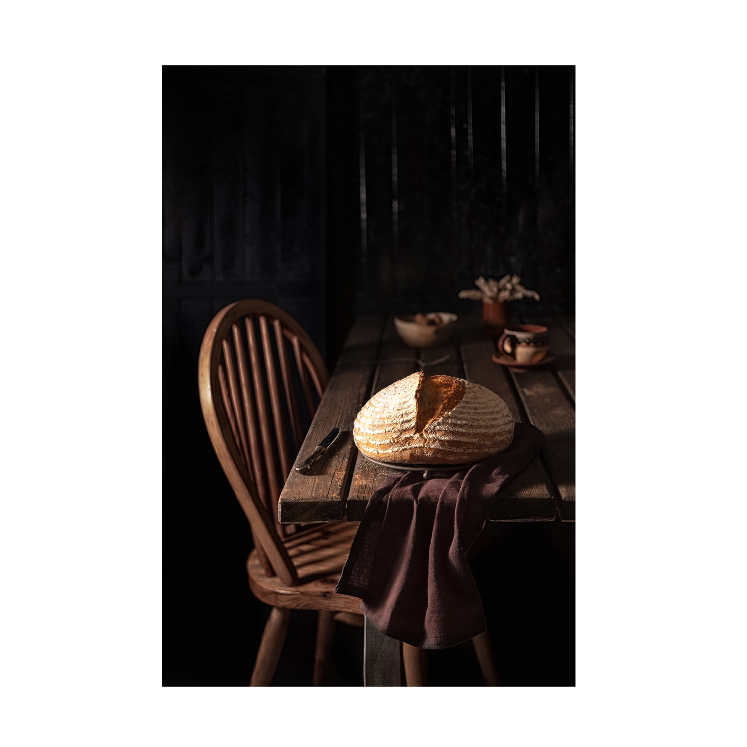 Denisa Vlaicu 'Mixed Flour Country Bread' Canvas Art