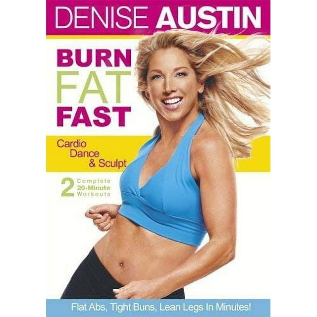 Denise Austin Burn Fat Fast :Cardio Dance and Sculpt DVD -New